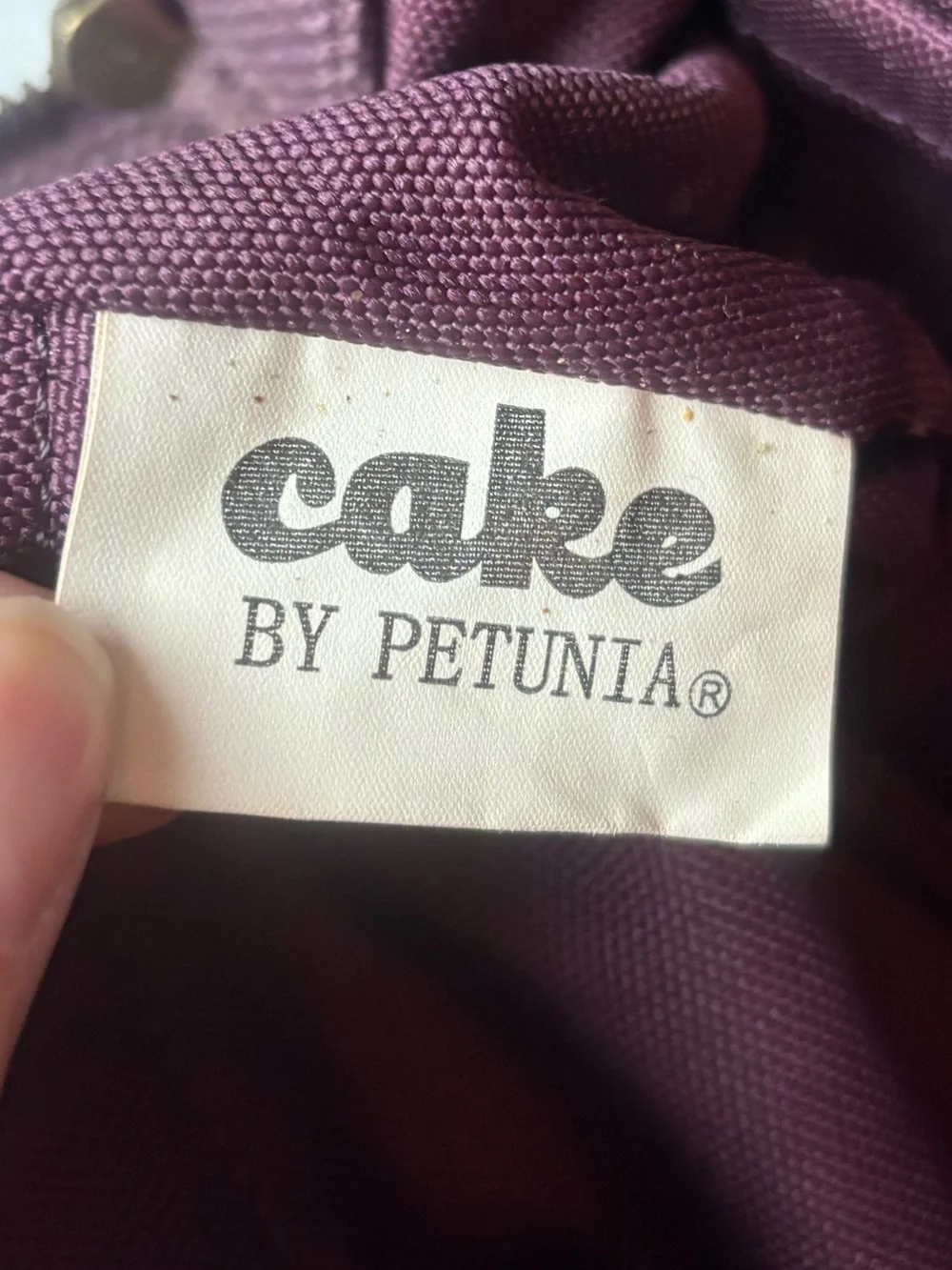 Petunia Pickle Bottom Cake Cameo Clutch Diaper Bag Plum Cream Damask Jacquard
